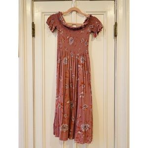 Urban Outfitters off the shoulder midi dress